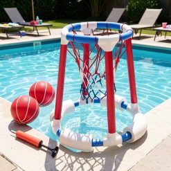 Floating Pool Basketball Hoop Set