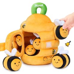 Soft Beehive Baby Toy Set with Plush Bees